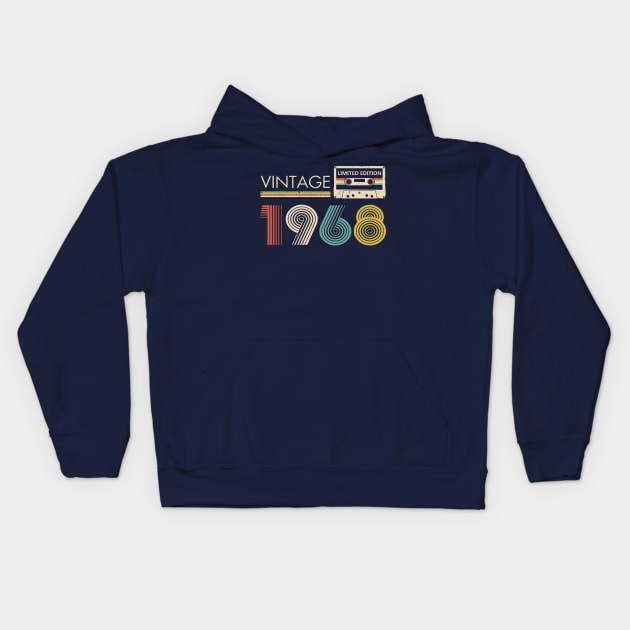 Vintage 1968 Limited Edition Cassette Kids Hoodie by louismcfarland